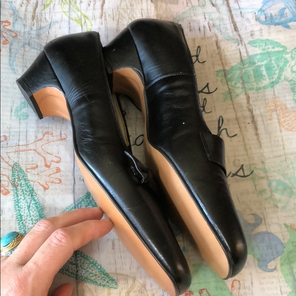 Enna Jetticks Size 11 1960’s Black Leather Shoes. - Picture 8 of 10